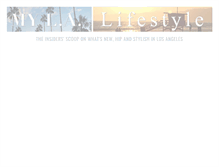 Tablet Screenshot of mylalifestyle.com